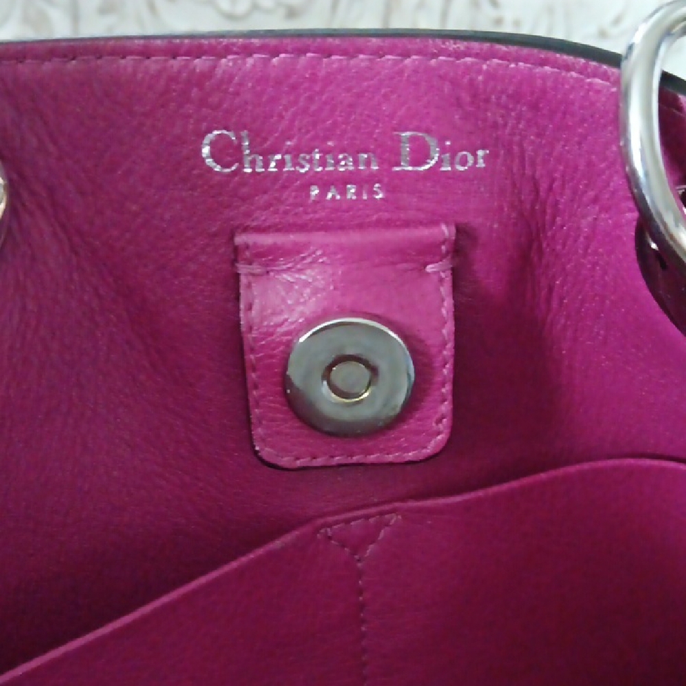 **Sale** Dior Beige Tote And Her Baby... with Pink Interior and Silver Hardware - Picture 13 of 16